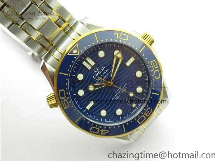 0503 2018 Seamaster Diver 300M SS YG VSF 1:1 Best Edition YG Bezel Blue Dial on SS YG Bracelet A Effortless 7897